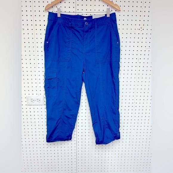 Talbots Blue Cargo Straight Pants - Picture 1 of 4